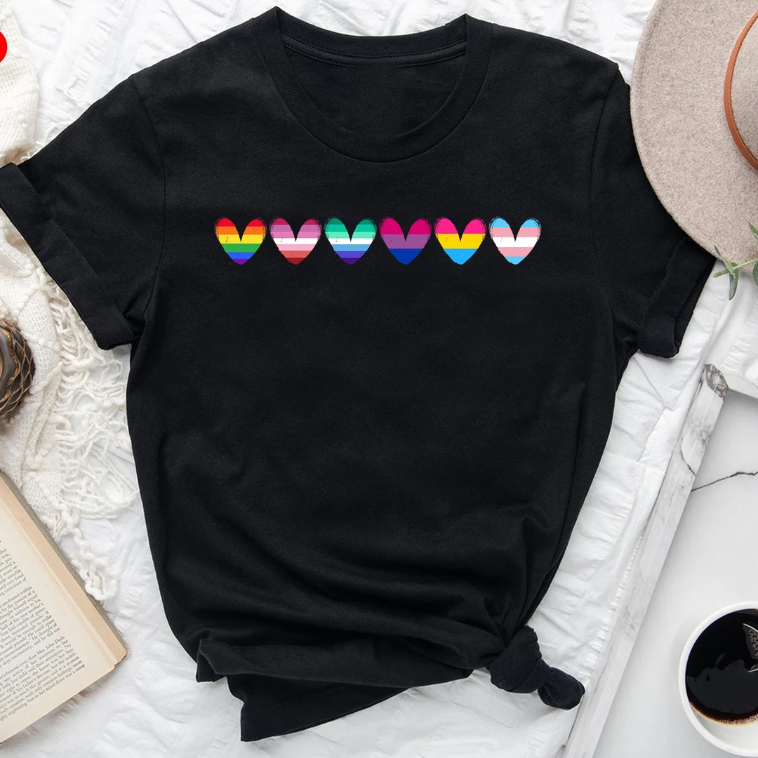 Camisetas LGBTQ+, camiseta lesbiana, gay, bisexual, pansexual, trans ...