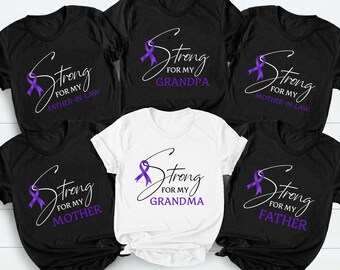 Bauchspeicheldrüsenkrebs Bewusstsein Support Squad Shirt, Purple Ribbon Team T-Shirt, passende Gruppe Shirts, Überlebende Geschenk, Bauchspeicheldrüsenkrebs Team Squad