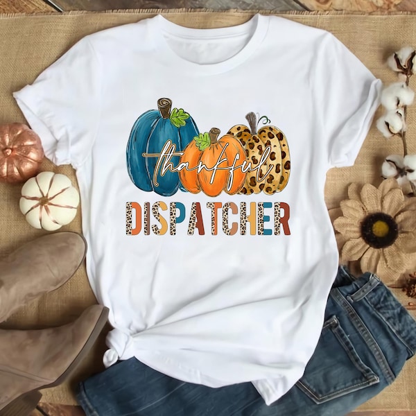 Shirt herfst verzender, dankbaar verzender T-shirt, luipaard pompoen print herfst shirts, Thanksgiving verzender cadeau, leven verzender