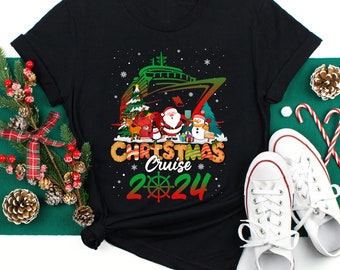 Christmas Party 2024 Cruise Shirt, Holiday T-Shirt, Cruisin Christmas Shirt, Christmas Cruise Shirt, Family Cruise Shirts