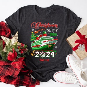 Personalized Christmas Cruise 2024 Shirt, Family Christmas Cruise Shirt, Christmas Family Vacation Shirt, Christmas Cruise Tee