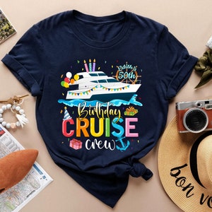 Personalized Birthday Cruise Crew Shirt, Custom 50th Birthday Shirts, Birthday Cruise, Birthday Party Cruise Squad, Birthday Squad Shirts