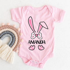 Kids Easter Bunny Shirt, Personalized Name Easter Shirts, Easter Kids T-Shirt, Girls Boys Easter Shirt, Toddler Easter Tee, Easter Kids Tee
