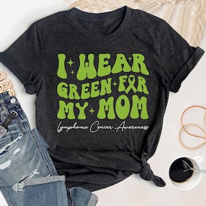 Lymphoma Cancer Awareness Shirt, Lime Green Ribbon Tee, Support Squad, Warrior Survivor Gift, Family Shirts, Team Lymphoma Cancer Shirts
