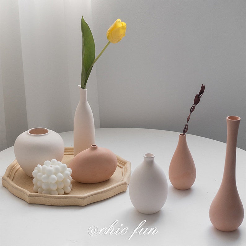 Ceramic Vases for Flowers Flower Vase Modern Decorative handmade Vase for Home Decoration Nordic Vase Collection Wedding Decorations image 3