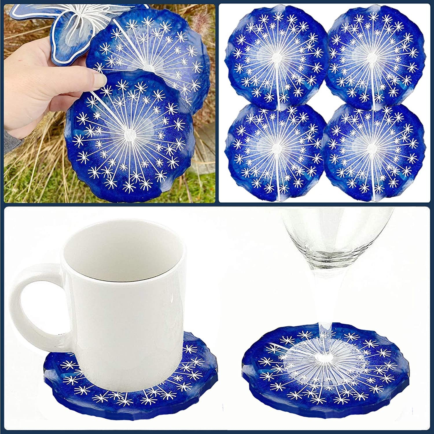 Sculpting & Forming Molding & Casting Silicone Molds,Dandelion Round