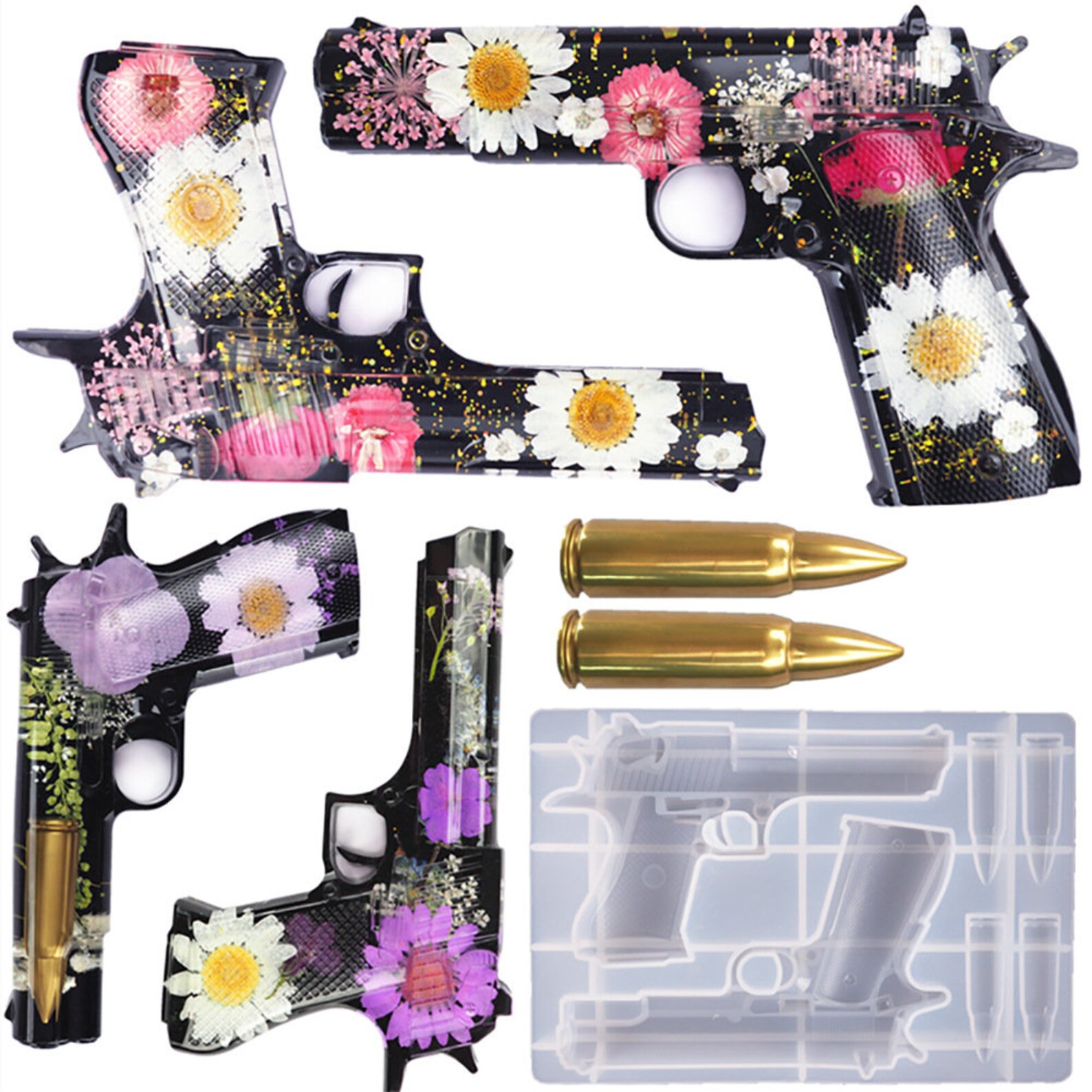 Resin Gun Molds Silicone Resin Gun Molds Bullet Molds for Etsy
