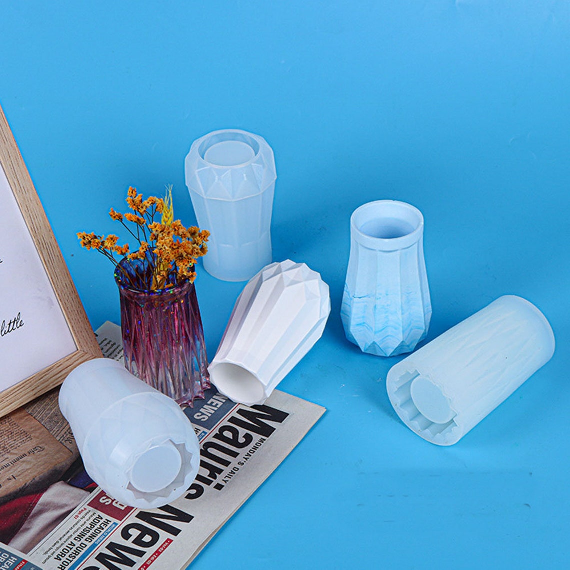 Resin Vase MoldsSilicone Molds for Epoxy Resin Flower Vase Etsy