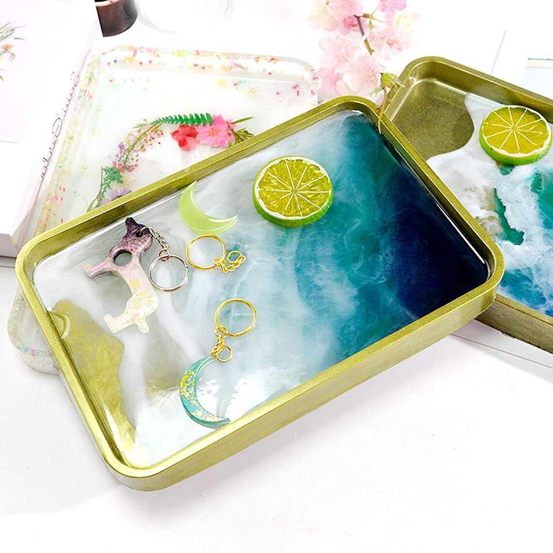 Silicone Tray Resin Mold Large Rectangular Resin Serving Tray Etsy