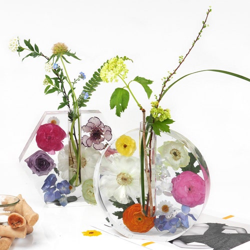 Epoxy Resin Vase Mold With 5 Test Tubes for Vase Plant Etsy