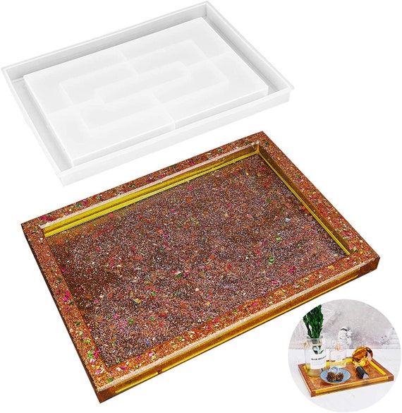 Large Rectangle Rolling Tray Molds for Epoxy Resin Resin 