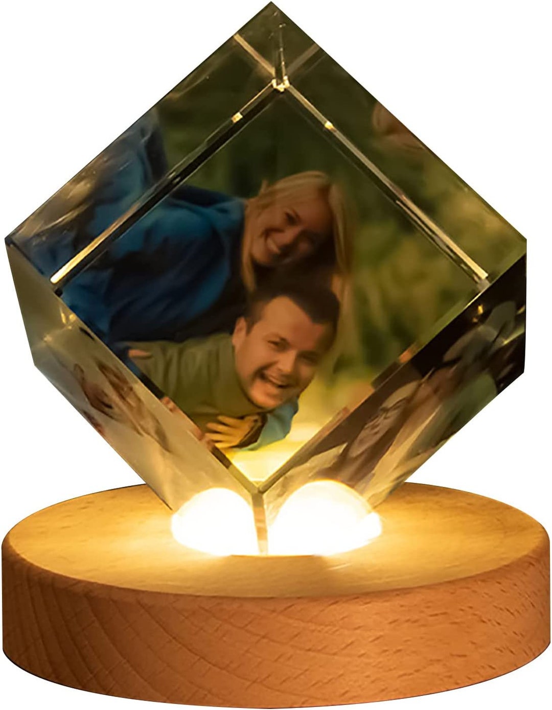 Personalised 3D Crystal Photo Frame Custom Photo Crystal Etsy