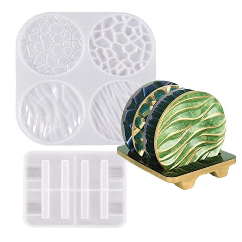 Coaster Molds for Resin Casting 2PCS Round Resin Coaster Molds Etsy