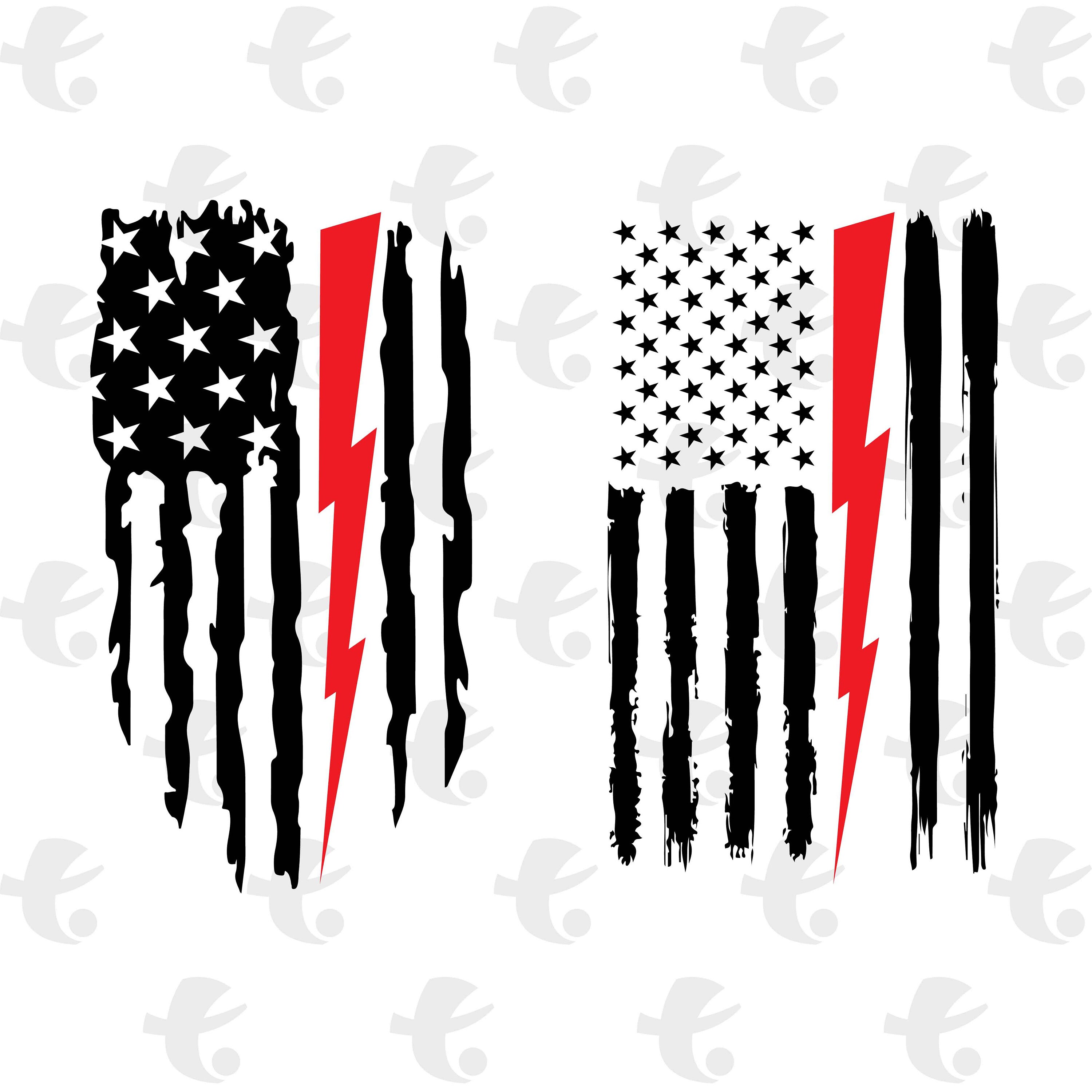 Electrician American Flag SVG PNG DXF. Instant download file Etsy