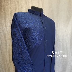 Embroidered men&quot;s vyshyvanka, elegant embroidered shirt, ethnic clothes, made in Ukraine gift, traditional ukrainian clothing, gift for him.