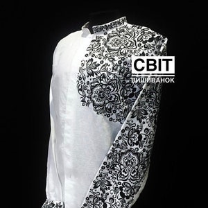 Embroidered men&quot;s vyshyvanka, linen embroidered shirt, ethnic clothes, made in Ukraine gift, traditional ukrainian clothing, gift for him.