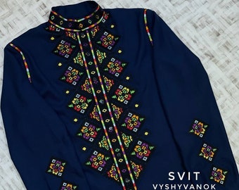 Ukrainian embroidered Vyshyvanka shirt, ethno shirt for men,Vyshyvanka,Ethnic Shirt,Traditional clothing,Colorful Men's shirt,stage clothes.