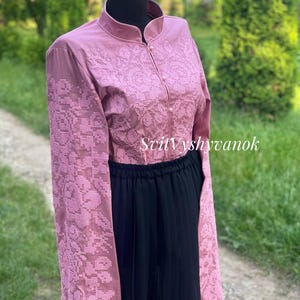 Embroidery flower blouse Gift for Her, Gift for Wife, Embroidered blouse vyshyvanka, Bohemian ethnic shirt, Boho chic, Linen blouse