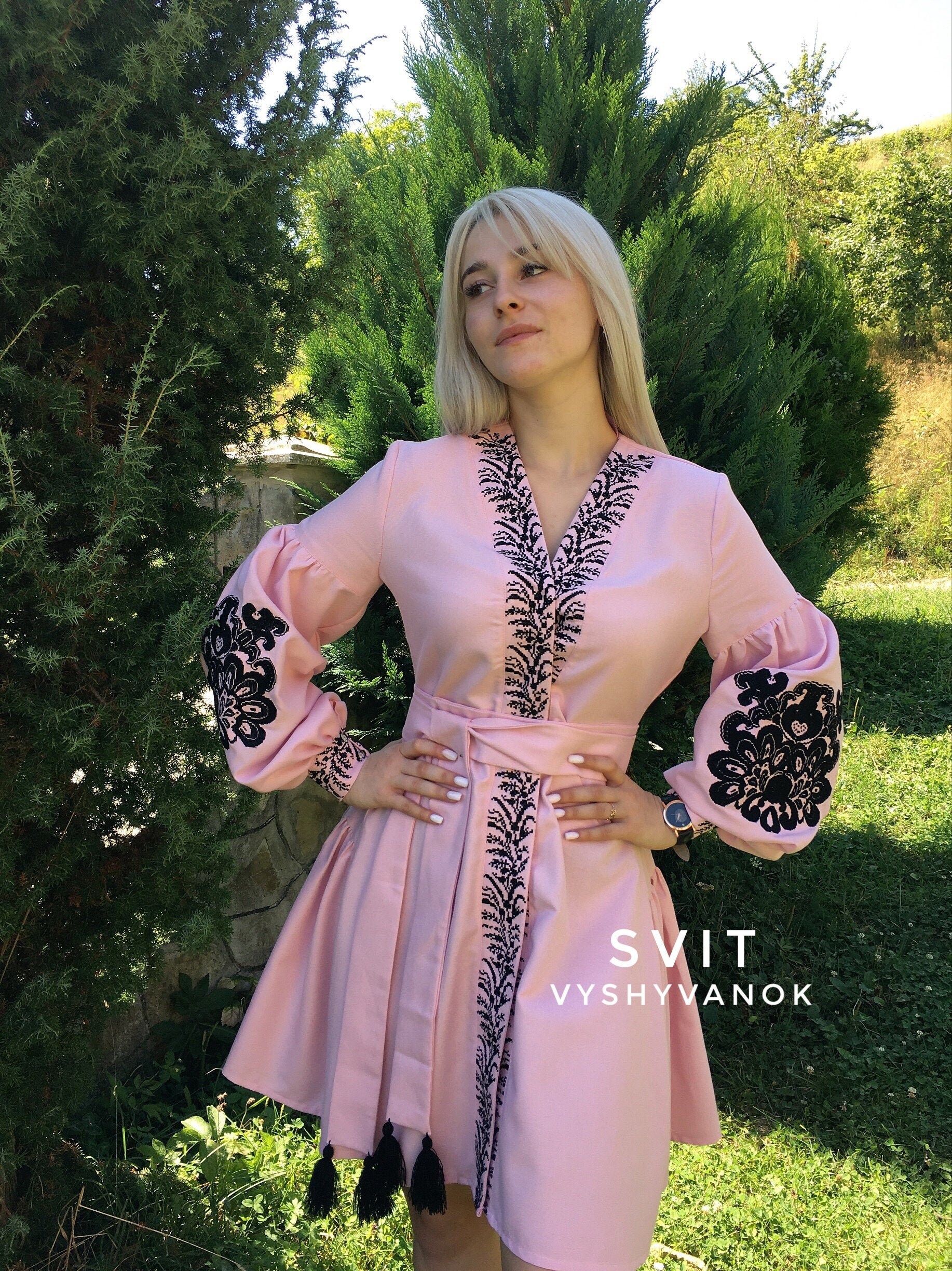 Light Pink Mexican Dress - Etsy Light Pink Mexican Dress - Etsy