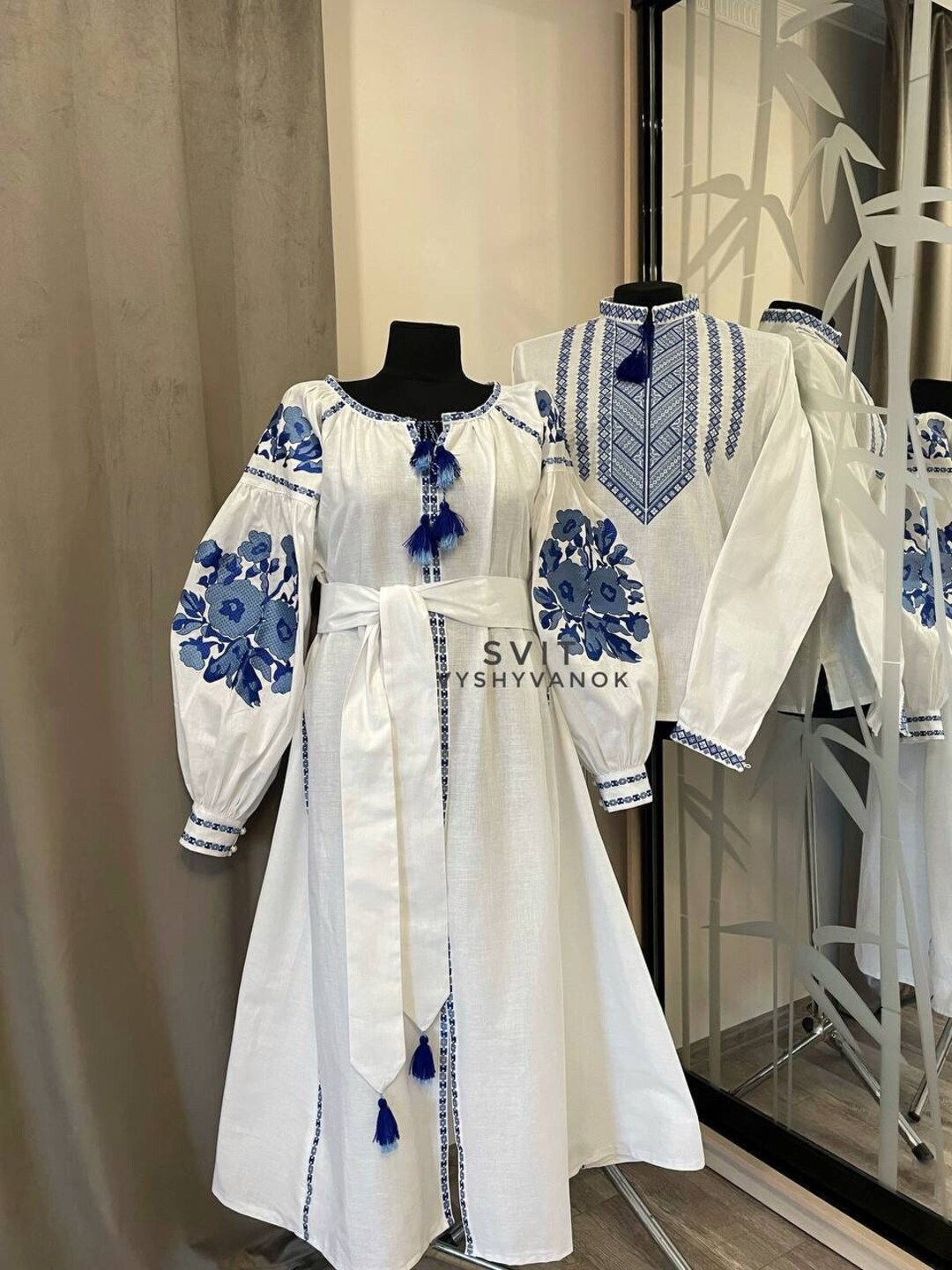 Embroidery White Dress, Holiday Dress Ukrainian Dress, Wedding Veil,  Embroidered Suits for Couples, Embroidered Clothes for a Couple - Etsy