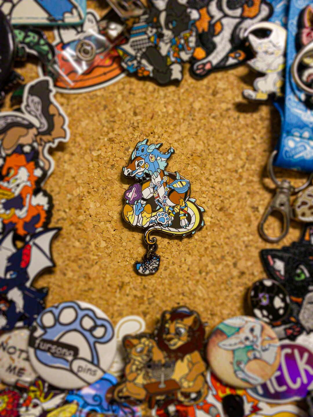 Convention/pin Hoarding Dragon Enamel Pin Etsy