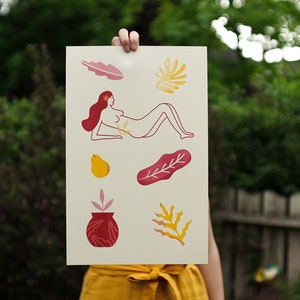 Female Form Risograph Print