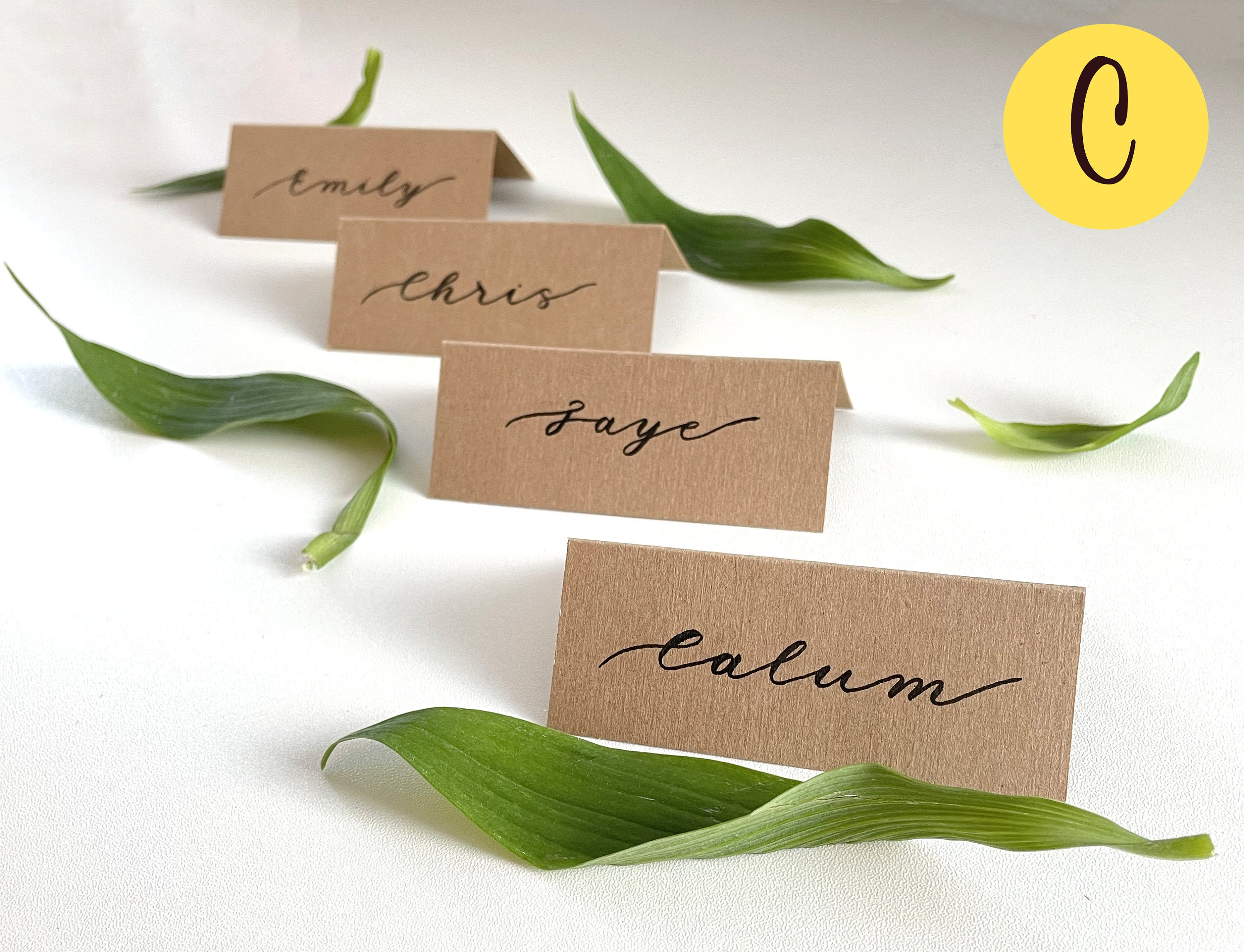 Paper & Party Supplies Place Cards Wedding Stationery Hand Lettered