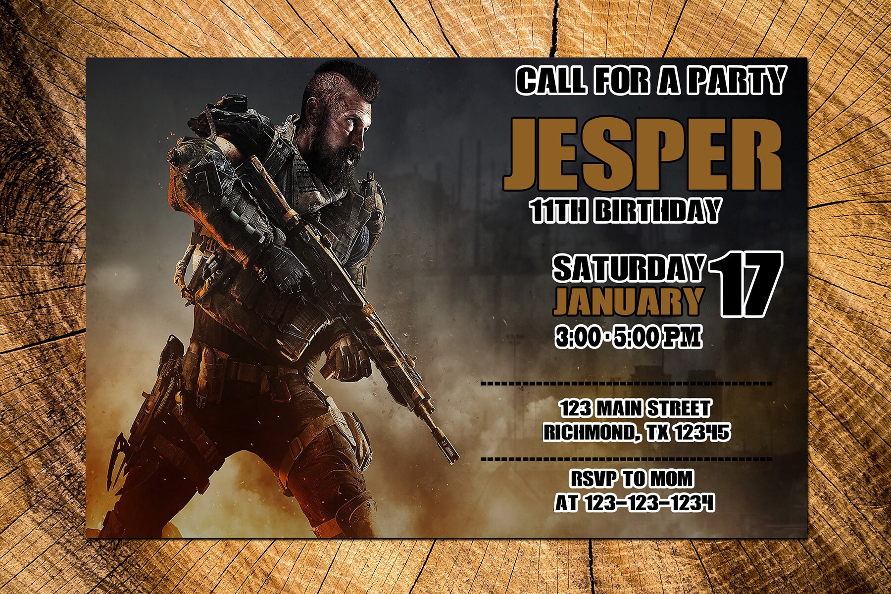 call-of-duty-invitation-call-of-duty-birthday-kids-etsy