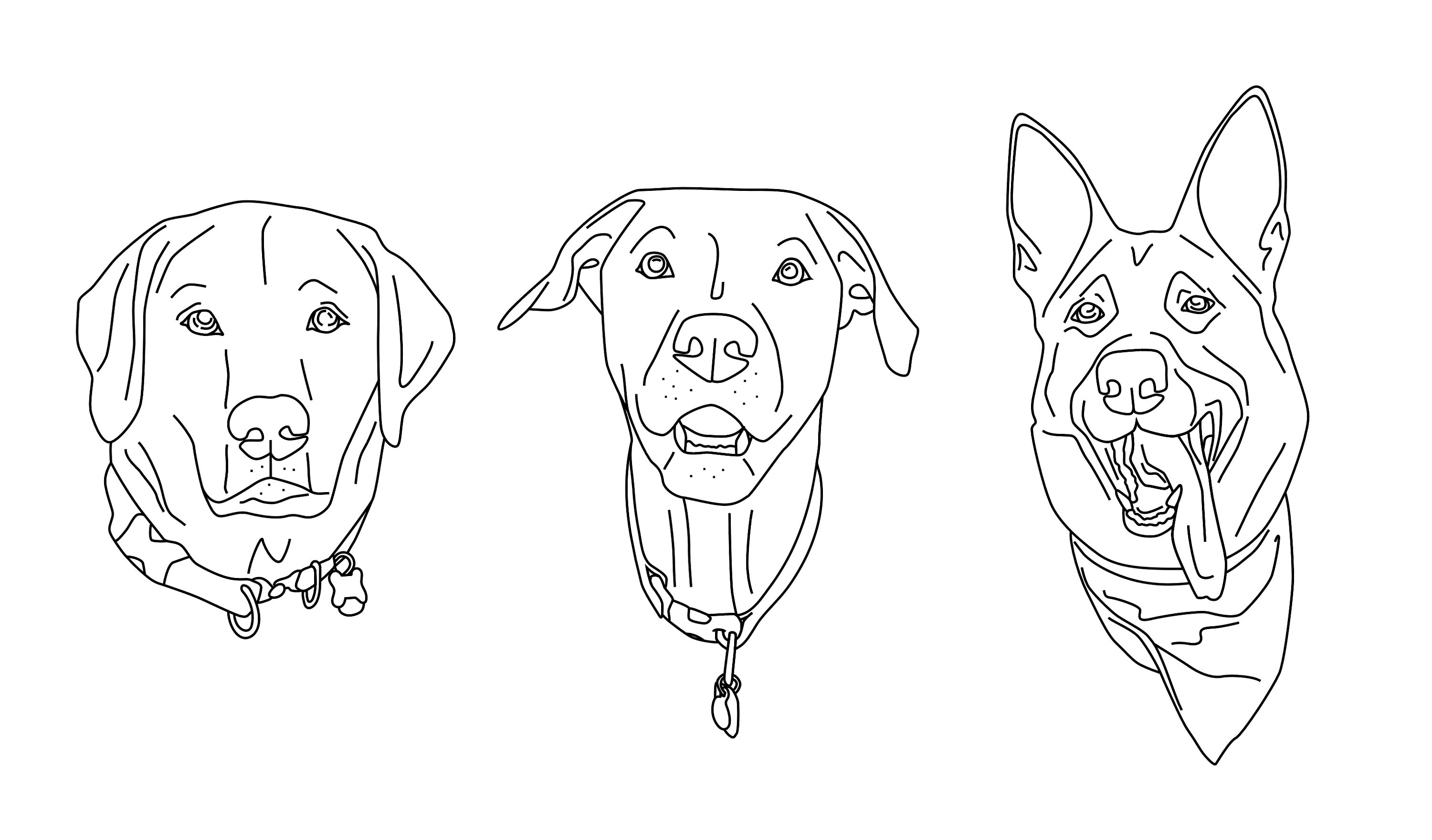 Custom Pet Line Drawing SVG - Etsy