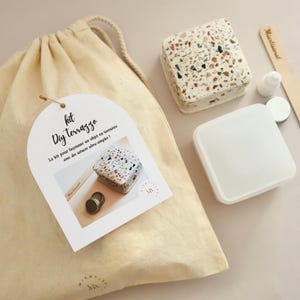 Kit DIY Jesmonite BOITE : Créez votre propre boîte à bijoux en Terrazzo I Idée cadeau originale  I Inclus tous les conseils et astuces