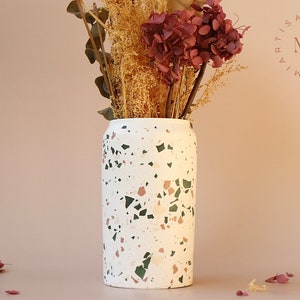 Terrazzo Flower Vase Spring Colors I Flower Pot I Utensil Pot