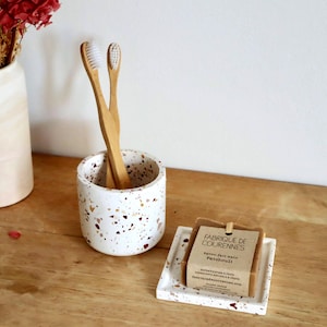 Jesmonite DIY-kit: Skapa ditt eget badrumsset i terrazzo | Original presentidé | Innehåller tips och tricks