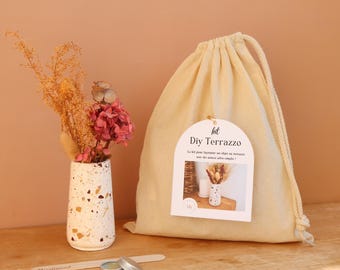 Jesmonite VASE DIY Kit: Create your own Terrazzo Vase | Utensil Holder | Unique Gift Idea | With tips and tricks included