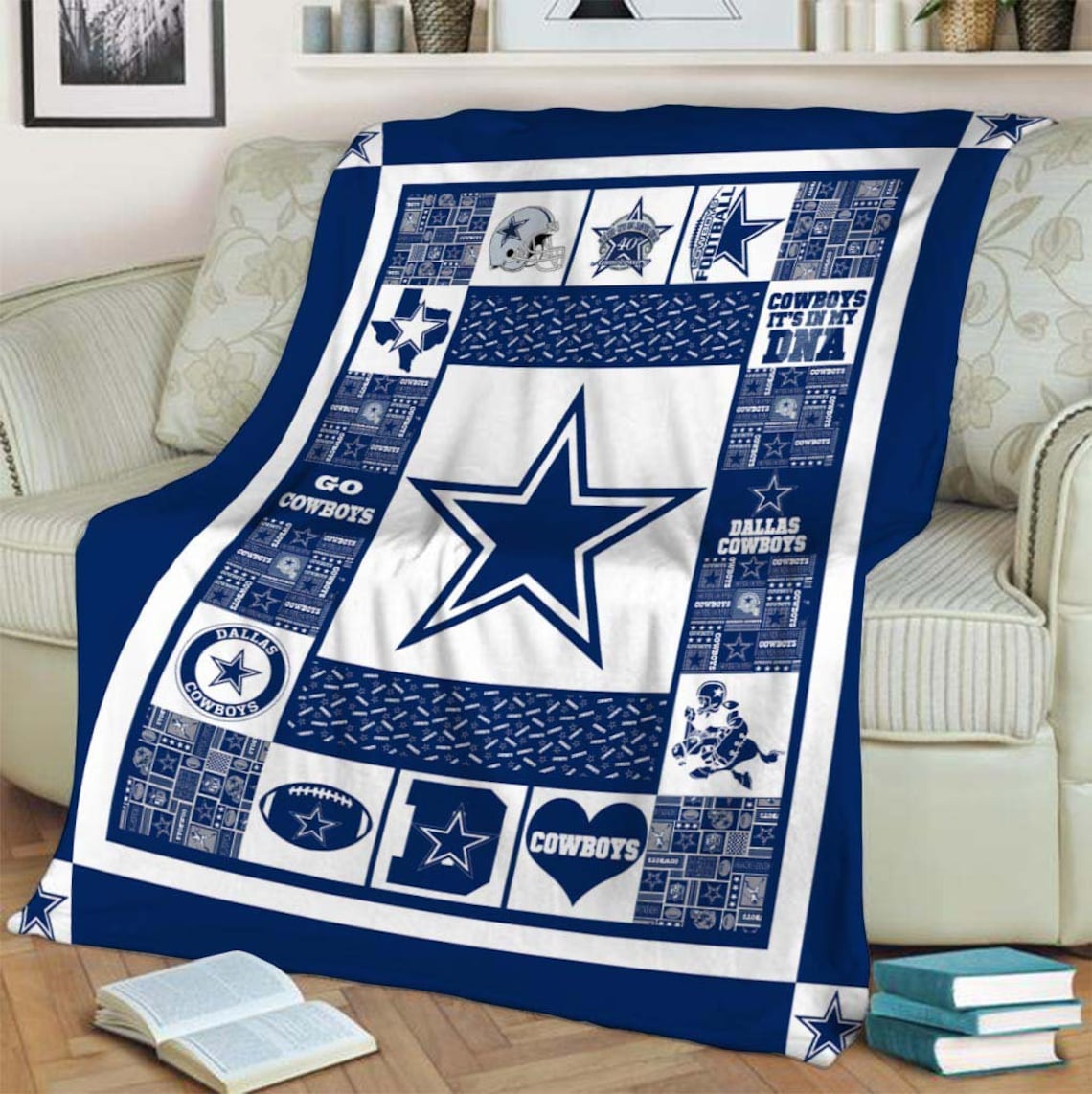 Dallas Cowboys Sherpa Blanket Gift For Fan Special Gift Etsy