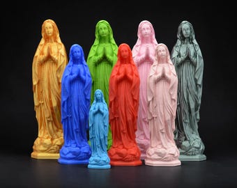 Virgen María Pop Art - 6 tamaños - Impresión 3D