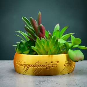 Maceta del Anillo Único - El Señor de los Anillos - Impresa en 3D