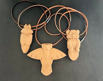 Bear Brothers Totem Necklace - 3D Printing