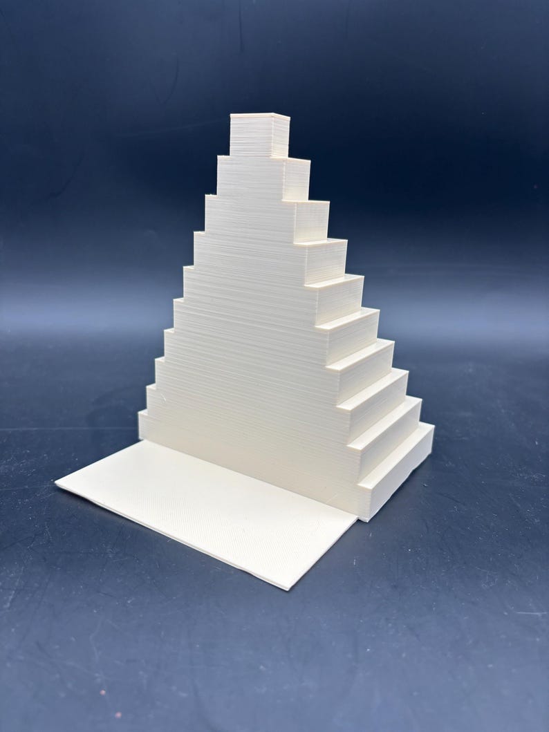 Stepped Pyramid Bookend - 3D Printed - Etsy
