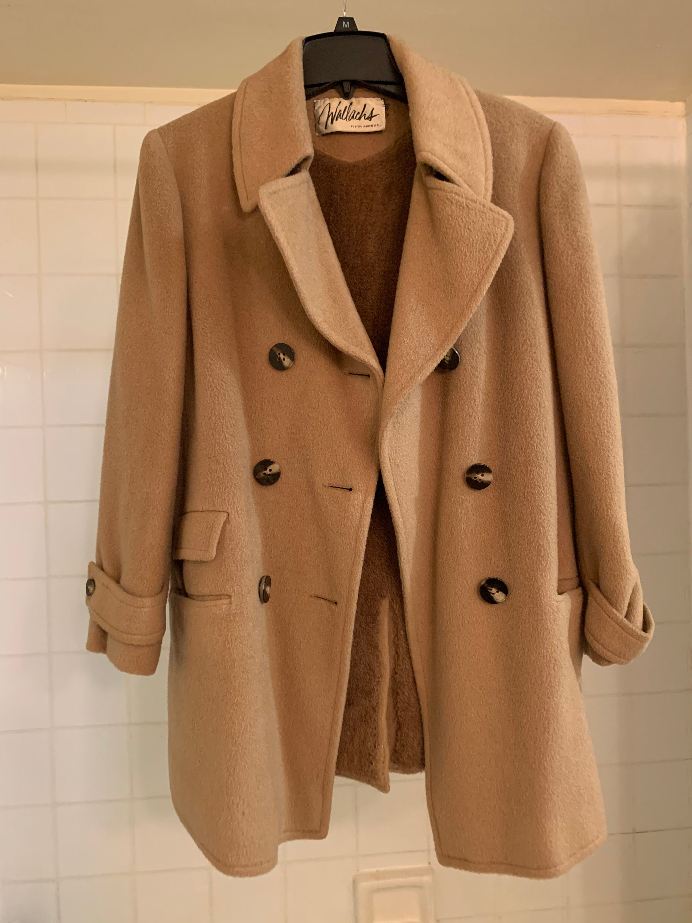 Vintage Camel Coat Wool SZ M/L Etsy