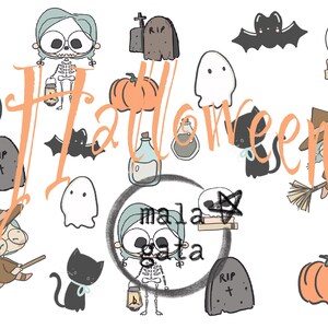 Halloween digital clip art