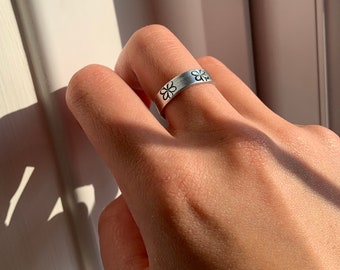 Animal Ring Wide Ring Geometric Rose Gold Snake Enamel Ring Dome Ring Dot Ring Statement Ring Boho Ring Cocktail Ring