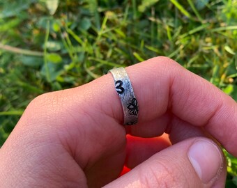 デイジー (DAISY) レイヤードリング Rustic Crazy Daisy Thick Silver Statement Ring - Etsy