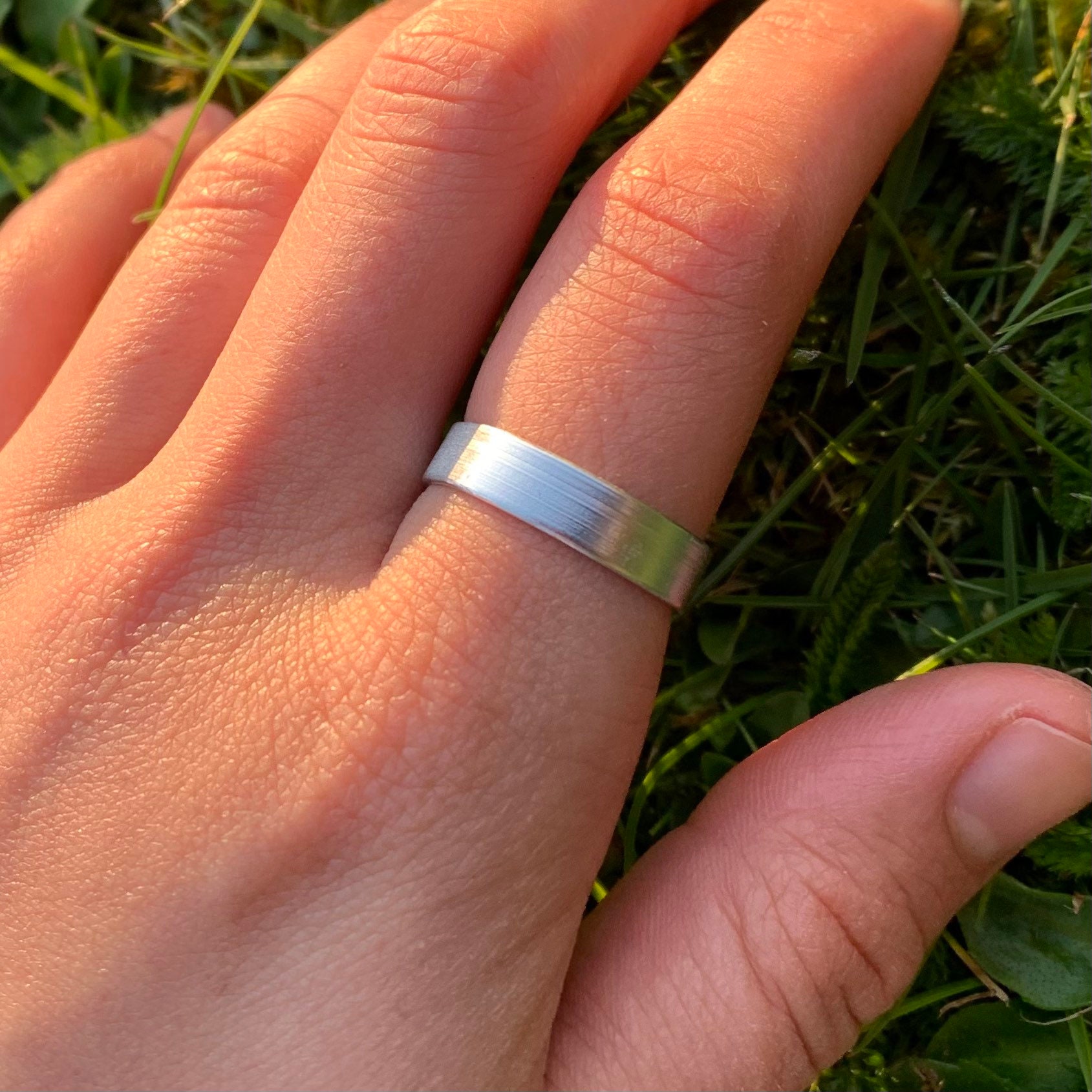 Basic Silver Unisex Thick Ring - Etsy