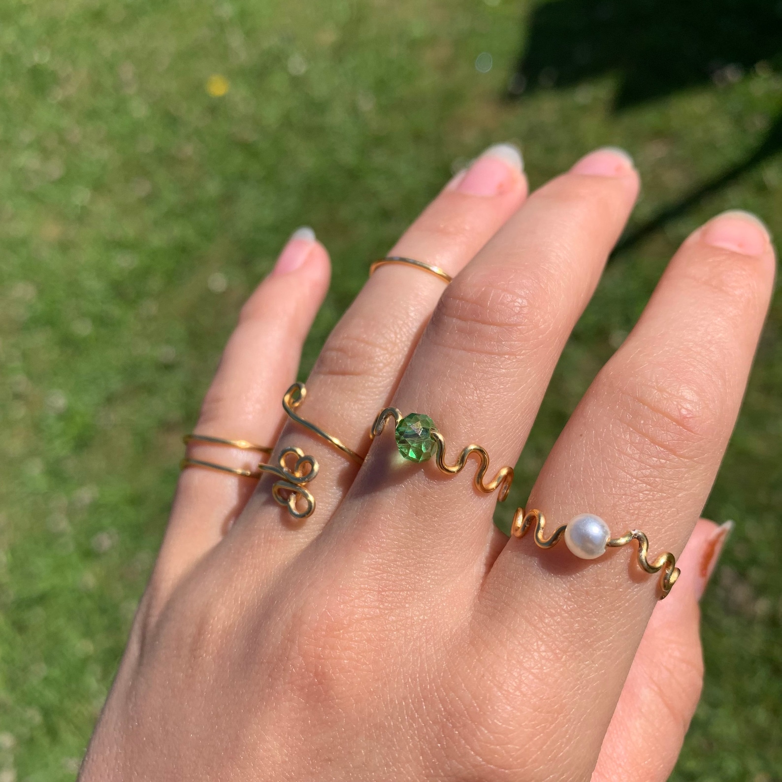 Rings of Life Set in Gold (5 Rings) - Etsy