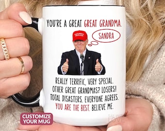 Great Grandma Mug, Personalized Great Grandma Gift For Great Grandma Coffee Mug Cup, Funny Great Grandparent Mothers Day Gift Birthday S240
