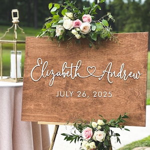 Wedding Decor, Wedding Sign, Custom 3D Wedding Welcome Sign, Wedding Welcome Sign, Personalized Wedding Sign, Sign for Wedding Entrance