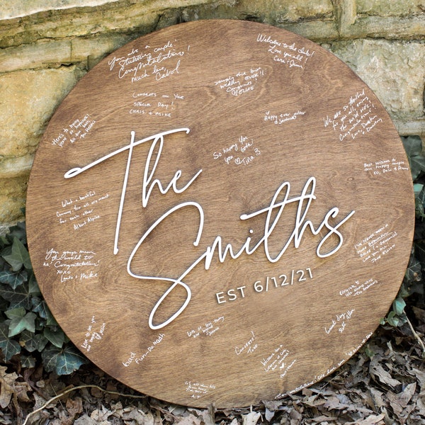 Custom Wedding Guest Book Decor, Layered Wood Wedding Sign  or Guest Book Alternative , Wood Wedding  Unique Guest Book for Custom Wedding