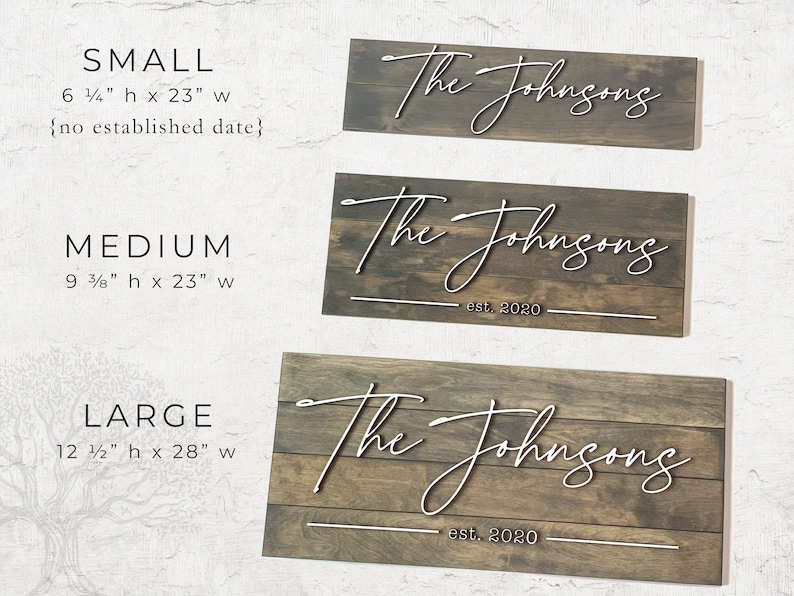 Family Last Name Sign for Personalized Wedding Gift in Pallet Sign Style, Farmhouse Decor Established Sign, Custom Wood Sign Engagement Gift