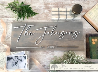 Family Last Name Sign