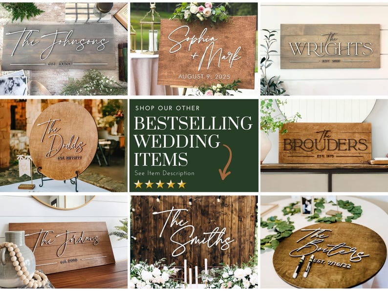 Pallet Sign Wedding Gift for Couple with Established Wedding Date, Rustic Last Name Wooden Sign for Newlywed Gift or Wedding Reception Decor